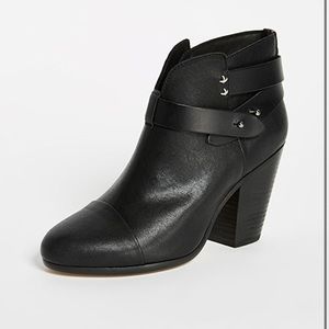 Rag and Bone Harrow Boot / Bootie in Black Leather